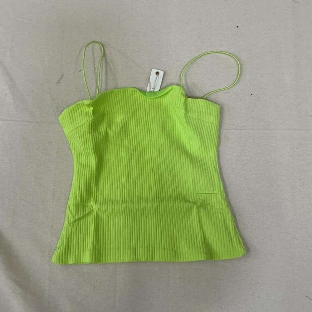O.Vianca neon ribbed cami top‎ 💚